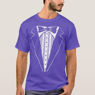 Bröllopsfest Tuxedo Matching Bachelor Party Funny T Shirt