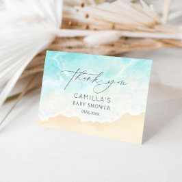 Bröllopsfest vid havet tack kort