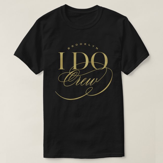 Bröllopsfesten Anpassat namn på Elegant-skript Tee (Design framsida)