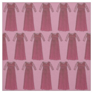 Bröllopsfesten Budens mamma Burgundy Dress Tyg