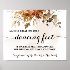 Bröllopsfesten Flinflip flops för autoavantningsma Poster