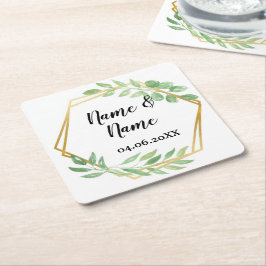 Bröllopsfesten guld Angular Ram Löv Underlägg 