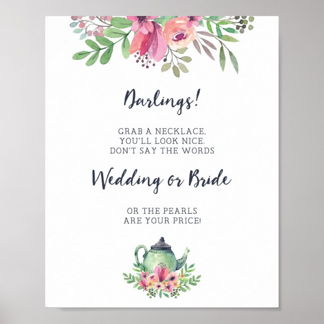 Bröllopsfesten Säg Inte Brud Spel Skylt (Framsidan)