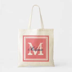 Bröllopsfesten tote bags, korall och marin tygkasse