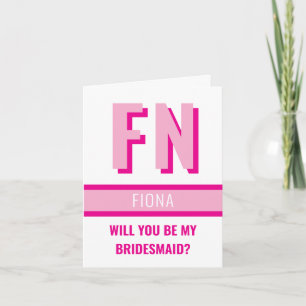 Bröllopsfesten trendig Shadow Monogram Frieri kort