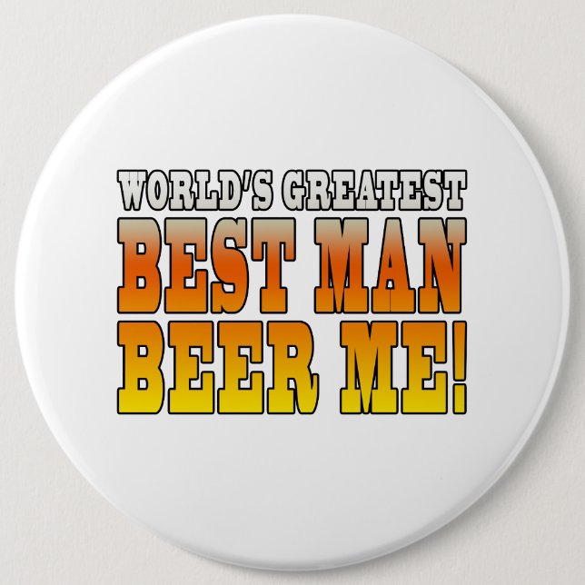 Bröllopsfester gynnar : Världens bästa man Knapp (Framsida)