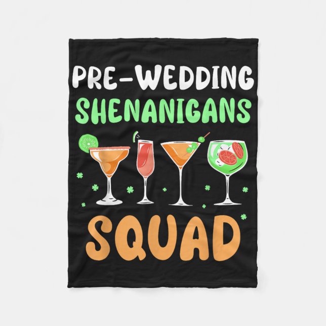 Bröllopsfester Sällskap Brudgum Sväger Fleecefilt (Framsidan)