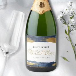 Bröllopsfestetikett för vin | Akvarell abstrakt