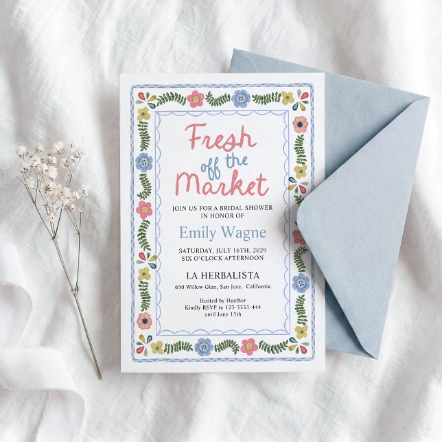 Bröllopsfestinladning Fresh Off The Market Inbjudningar (Skapare uppladdad)