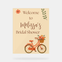 Bröllopsfestinladning, persikofärgad blomster cyke