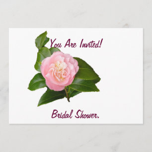 Bröllopsfestinladning, rosa blomma. inbjudningar