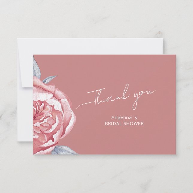 Bröllopsfestinladning Tack Kort (Framsida)