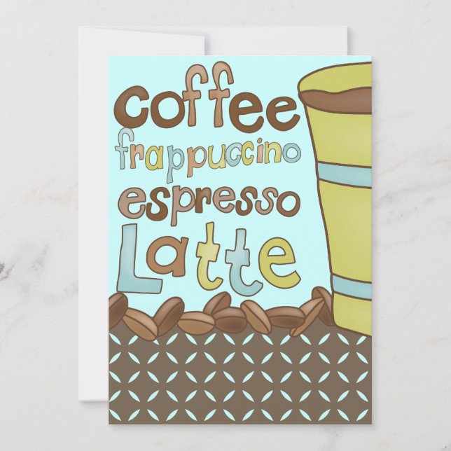 Bröllopsfestinladningar eller kaffelunch-evenemang inbjudningar (Framsida)