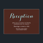 Bröllopsfestkort Inbjudningar<br><div class="desc">Elegant och chic bröllopsfestkort.</div>