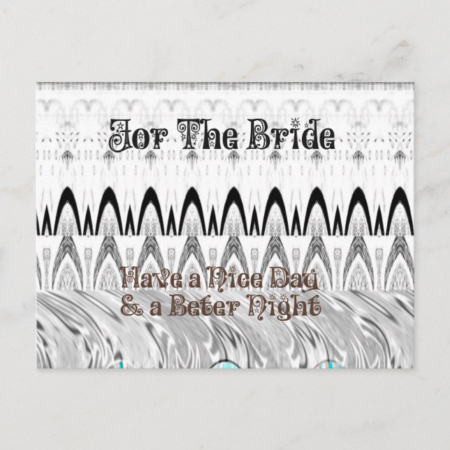 Bröllopsfestpresent Konsttryck Vykort (Framsida)