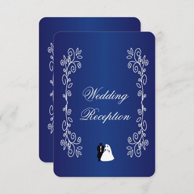 Bröllopsfirande Bifogad Brud Gästkort Tilläggskort (Fram/baksida)