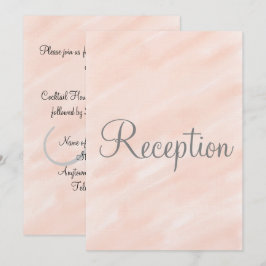 Bröllopsfirande Blush Monogram Inbjudningar