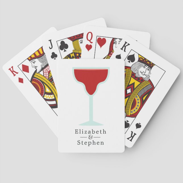 Bröllopsfirande Casinokort (Baksidan)
