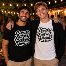 Bröllopsfirande för brudgummens bror t shirt