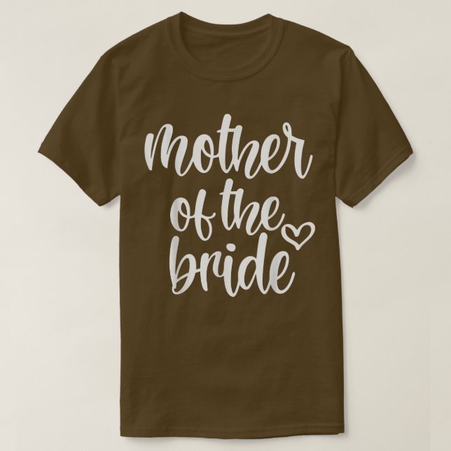 Bröllopsfirande för mamma från brud Mor till brude T Shirt (Design framsida)