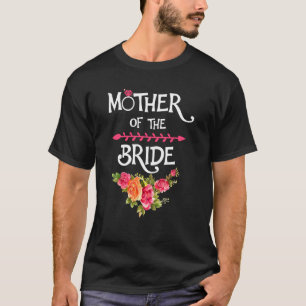 Bröllopsfirande för mamma från brud Mor till brude T Shirt