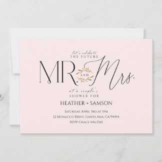 Bröllopsfirande "Mr. + Mrs." Förlovning Inbjudningar