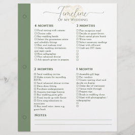 Bröllopsfixaren 4 månader - 1 veckors tidslinjefli