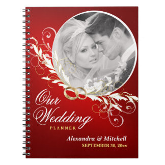 Bröllopsfixaren eller Guestbook med det Anteckningsbok Med Spiral