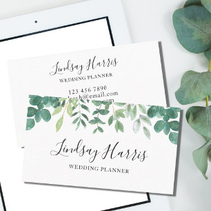 Bröllopsfixaren Eucalyptus Greenery Visitkort