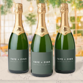 Bröllopsflasketiketter | Skandi Champagneetikett