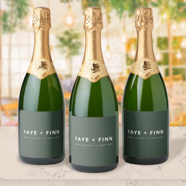 Bröllopsflasketiketter | Skandi Champagneetikett (Custom wedding bottle labels that make favors, toasts, and tables feel polished)