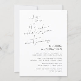 Bröllopsflykt, Firandet Fortsätter Inbjudningar