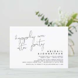 Bröllopsflykt, Lycklig För Evigt Fest Inbjudningar