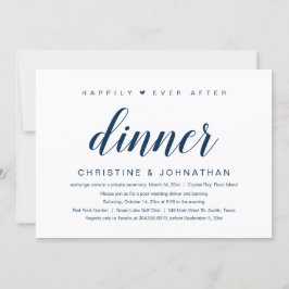 Bröllopsflykt, Lycklig För Evigt Middagsinbjudan Inbjudningar