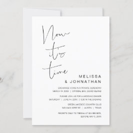 Bröllopsflykt, Nu är det dags Inbjudan