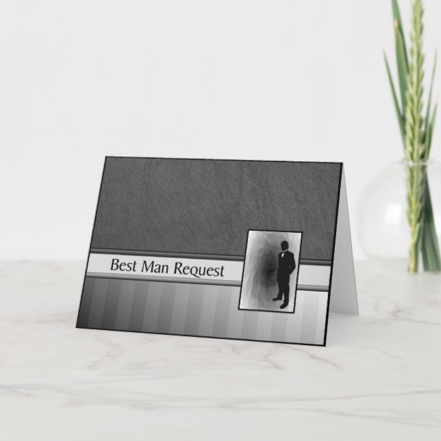 Bröllopsförfrågan till best man inbjudan (Framsida)