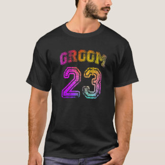Bröllopsförlovningsfest Brudgumme Matchning 2023 S T Shirt
