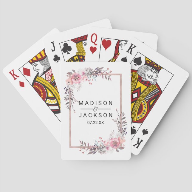 Bröllopsförmån för Blommigten  och Ro Guld Casinokort (Baksidan)