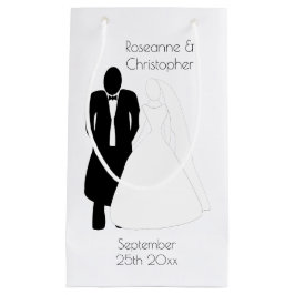 Bröllopsförmånen Small Gift Bag Bride Groom