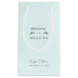 Bröllopsförmånlig isblått tropiskt Namn och datum