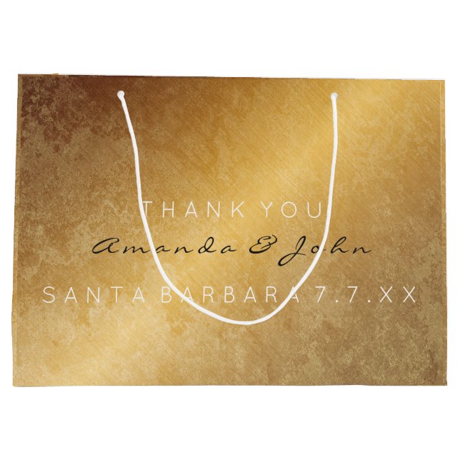 Bröllopsförmånlig Tack-årsdagen Guld Grungy (Baksidan)