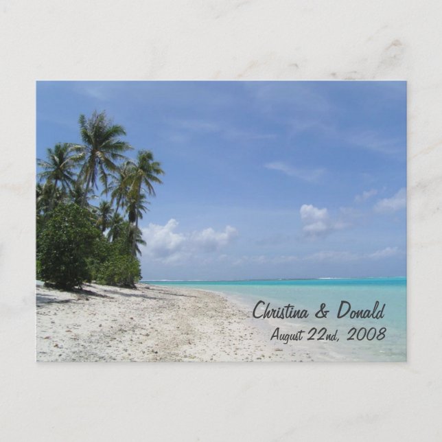 Bröllopsförmånskort 2 anpassat vykort (Framsida)