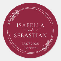 Bröllopsformell Burgunder