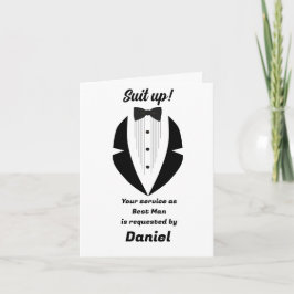 Bröllopsförslag till Best Man Kort