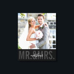 BRÖLLOPSFOTO DATUM herr och fru monokrom svart Canvastryck<br><div class="desc">av kat massard >>> WWW.SIMPLYSWEETPAPERIE.COM <<<</div>