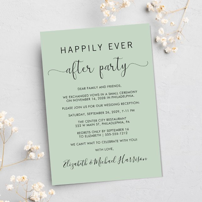 Bröllopsfoto Festlig Efterfest Bröllopsfest Mottag Inbjudningar (Your love story deserves a grand celebration!)