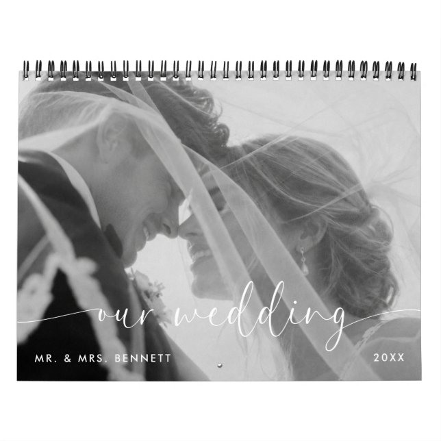 Bröllopsfoto Kalendarium Kalender (Omslag)