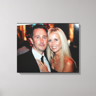 Bröllopsfoto på lindad canvas