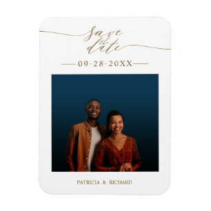 Bröllopsfoto Save The Date Magnet