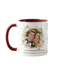 Bröllopsfoto Uppladdning Personlig Mugg, Bröllopsd